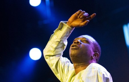 The Senegalese singer, songwriter and now presidential candidate Youssou N'Dour in July, performing at the Montreux Jazz Festival in Switzerland.