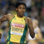 Caster Semenya of South Africa runs through a corner during her women's 800 metres semi-final heat at the IAAF World Championships in Daegu, September 2, 2011. REUTERS/Lee Jae-Won