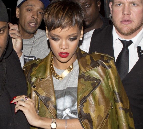 Going For The Chop! Rihanna Shows Off Cropped And Highlighted Hair While Hitting The LA Party Scene