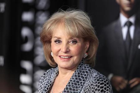 Television personality Barbara Walters arrives for the premiere of the film "Wall Street: Money Never Sleeps" in New York September 20, 2010. REUTERS/Lucas Jackson