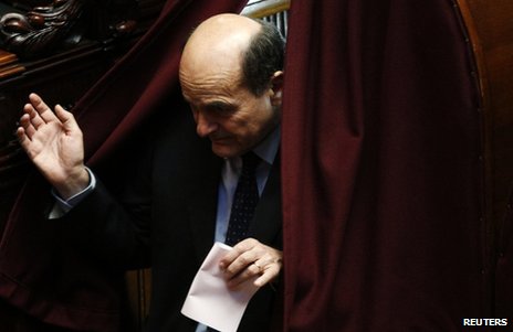 Italian centre-left leader Pier Luigi Bersani 'to quit'