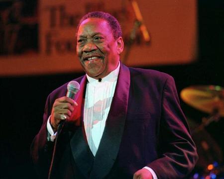 File photo of Blues singer Bobby "Blue" Bland, 68, originally from Rosemark, Tennessee, at the Blues Foundation fourth annual Lifetime Achievement Awards November 9, 1998 at the House of Blues in Hollywood. REUTERS