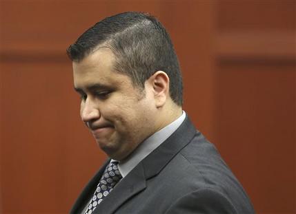 George Zimmerman leaves the courtroom during a recess in his trial in Seminole circuit court in Sanford, Fla. Wednesday, July 10, 2013. Zimmerman has been charged with second-degree murder for the 2012 shooting death of Trayvon Martin. (AP Photo/Orlando Sentinel, Gary W. Green, Pool)