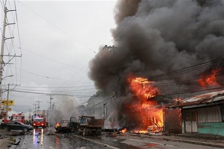 a powerful explosion in Cotabato city