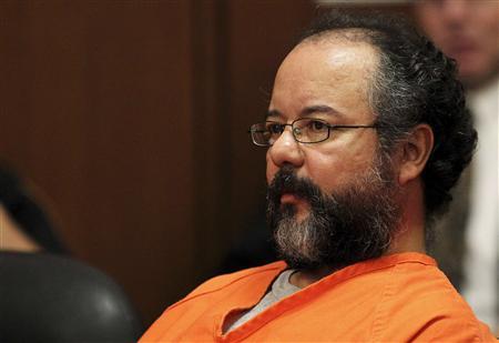 File photo of Ariel Castro, 53, sitting in the courtroom during his sentencing for kidnapping, rape and murder in Cleveland