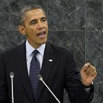 United States President Barack Obama addresses the 68th United Nations General Assembly in New York