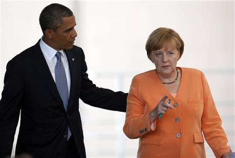 Barack Obama, Angela Merkel