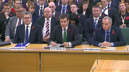 Britain's intelligence chiefs give their first ever public testimony at parliament in London