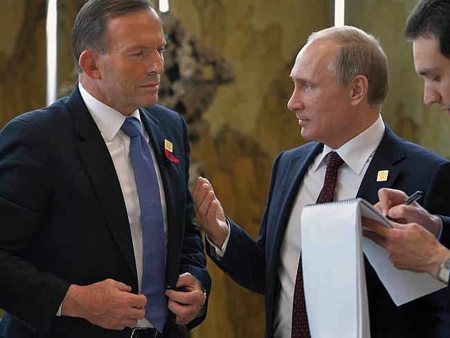 Tony Abbott and Vladimir Putin