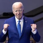 President Joe Biden attends a church service at Mt. Airy Church of God in Christ, Sunday, July 7, 2024