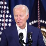 U.S. President Joe Biden delivers remarks following the incident that occurred at a campaign rally for former U.S. President Donald Trump, in Rehoboth Beach, Delaware, U.S., July 13, 2024.