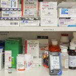 Temperature and humidity are monitored in a medicine cabinet at a medical center in California