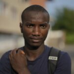 Omar Diallo, a 22-year-old migrant from Guinea in West Africa