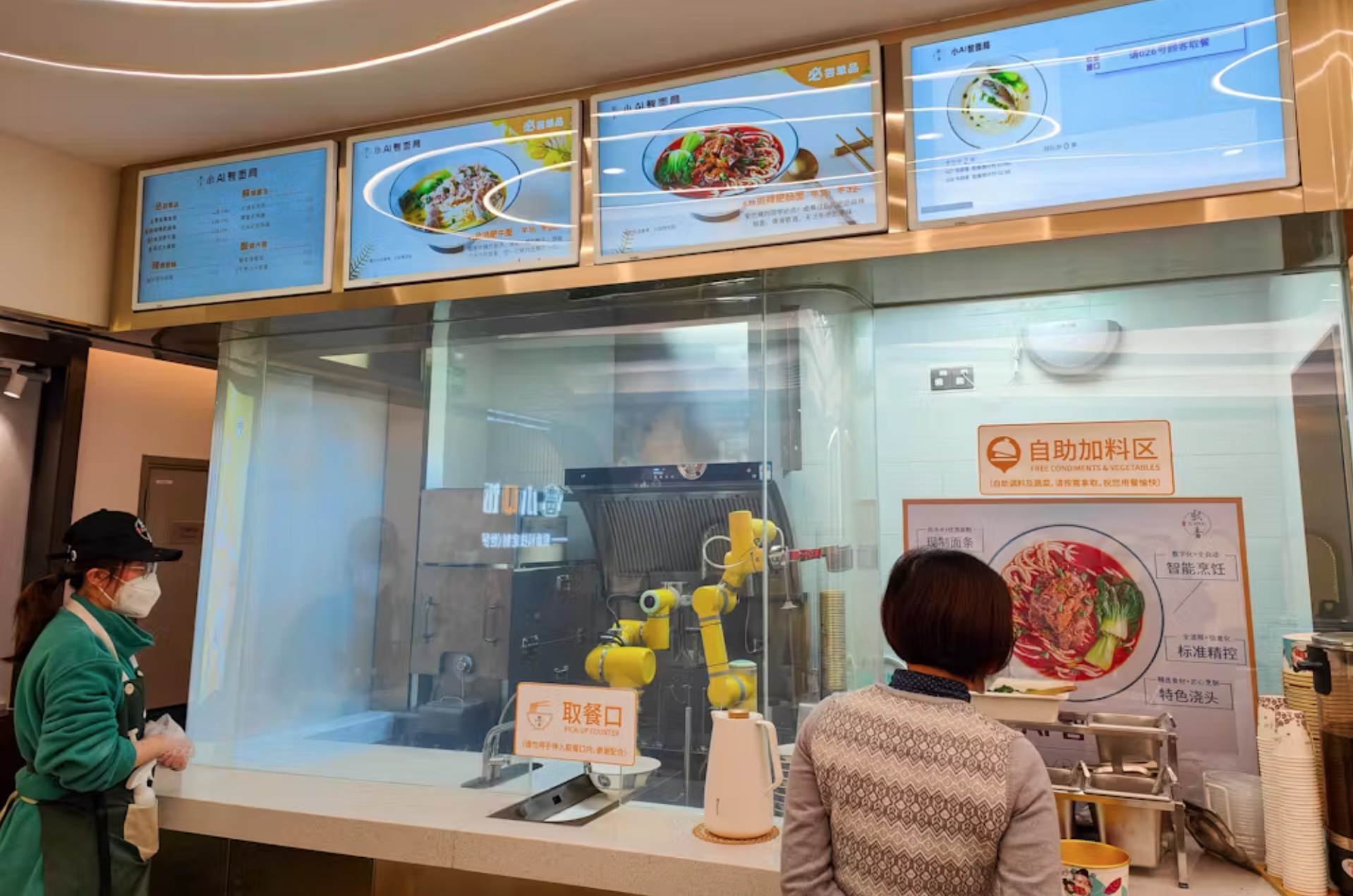 Robotic kitchens are beginning to show up in restaurants, particularly fast-food places. 