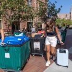 Move-in day at the University of Southern California attracts students from around the world.