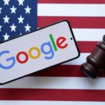 Google, U.S. flag and Judge gavel are seen in this illustration taken, August 6, 2024.