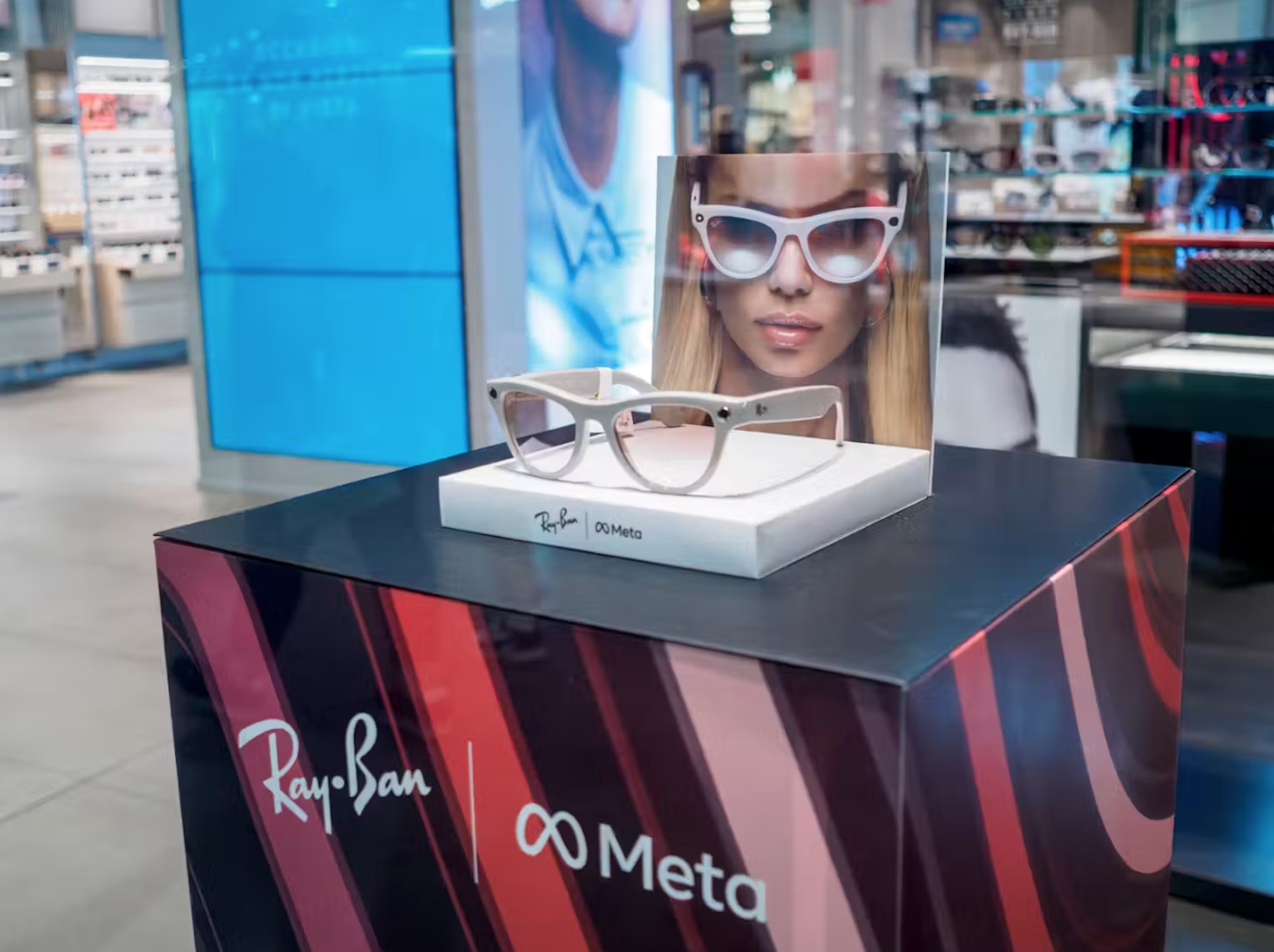 Ray-Ban Meta smart glasses on display in Cremona, Italy, on July 29, 2024. (Shutterstock)