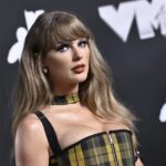 Taylor Swift arrives at the MTV Video Music Awards on Wednesday, Sept. 11, 2024, at UBS Arena in Elmont, N.Y.