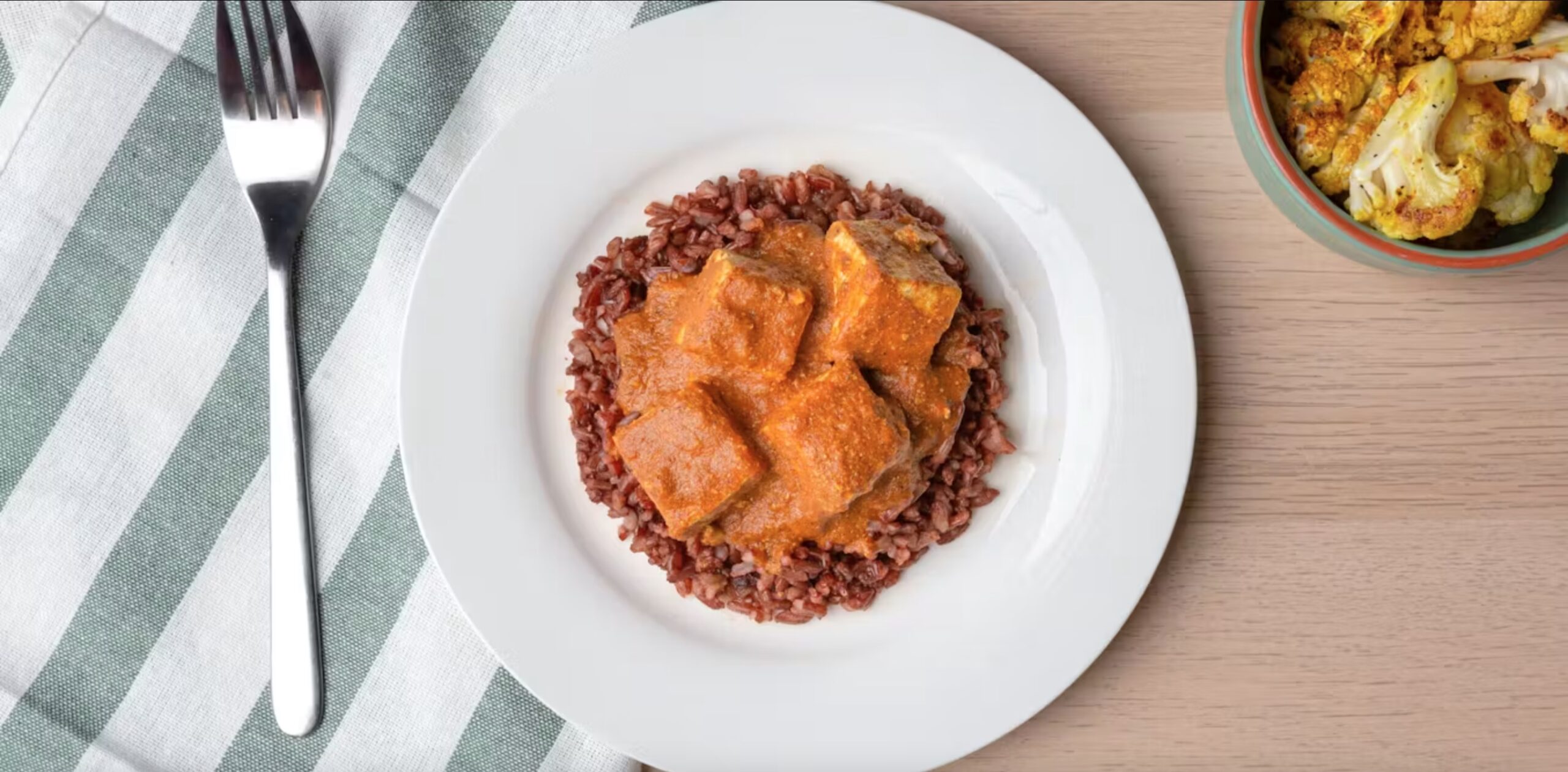 Tofu Masala Curry from the plant-based cookbook created by the Guelph Family Health Study in collaboration with George Brown College’s Food Innovation and Research Studio.