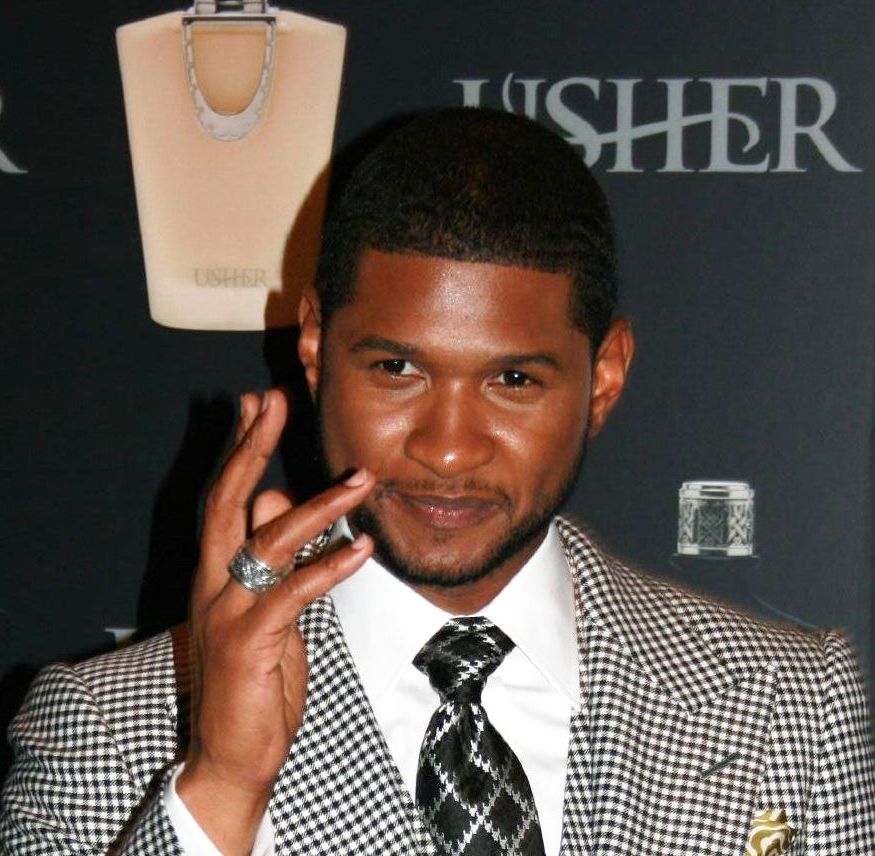 Usher Raymond during a product launching. 