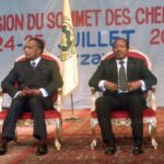 From left: President Teodoro Obiang Nguema of Equatorial Guinea, Denis Sassou Nguesso of Congo, Paul Biya of Cameroon and François Bozizé of the Central African Republic in July 2012 in Brazzaville.