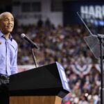 Former U.S. President Barack Obama speaks during a campaign event in support of Democratic presidential nominee and U.S. Vice President Kamala Harris in Pittsburgh, Pennsylvania, U.S., October 10, 2024.