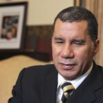 Then-New York Gov. David Paterson speaks during an interview at the Capitol in Albany, N.Y., on Tuesday, Nov. 30, 2010.