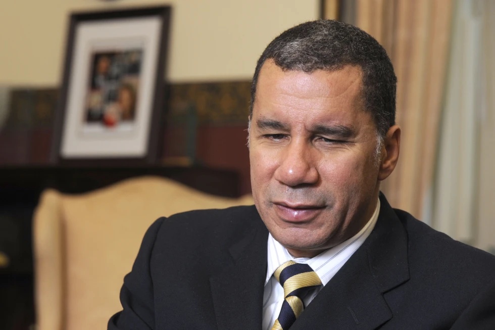 Then-New York Gov. David Paterson speaks during an interview at the Capitol in Albany, N.Y., on Tuesday, Nov. 30, 2010.