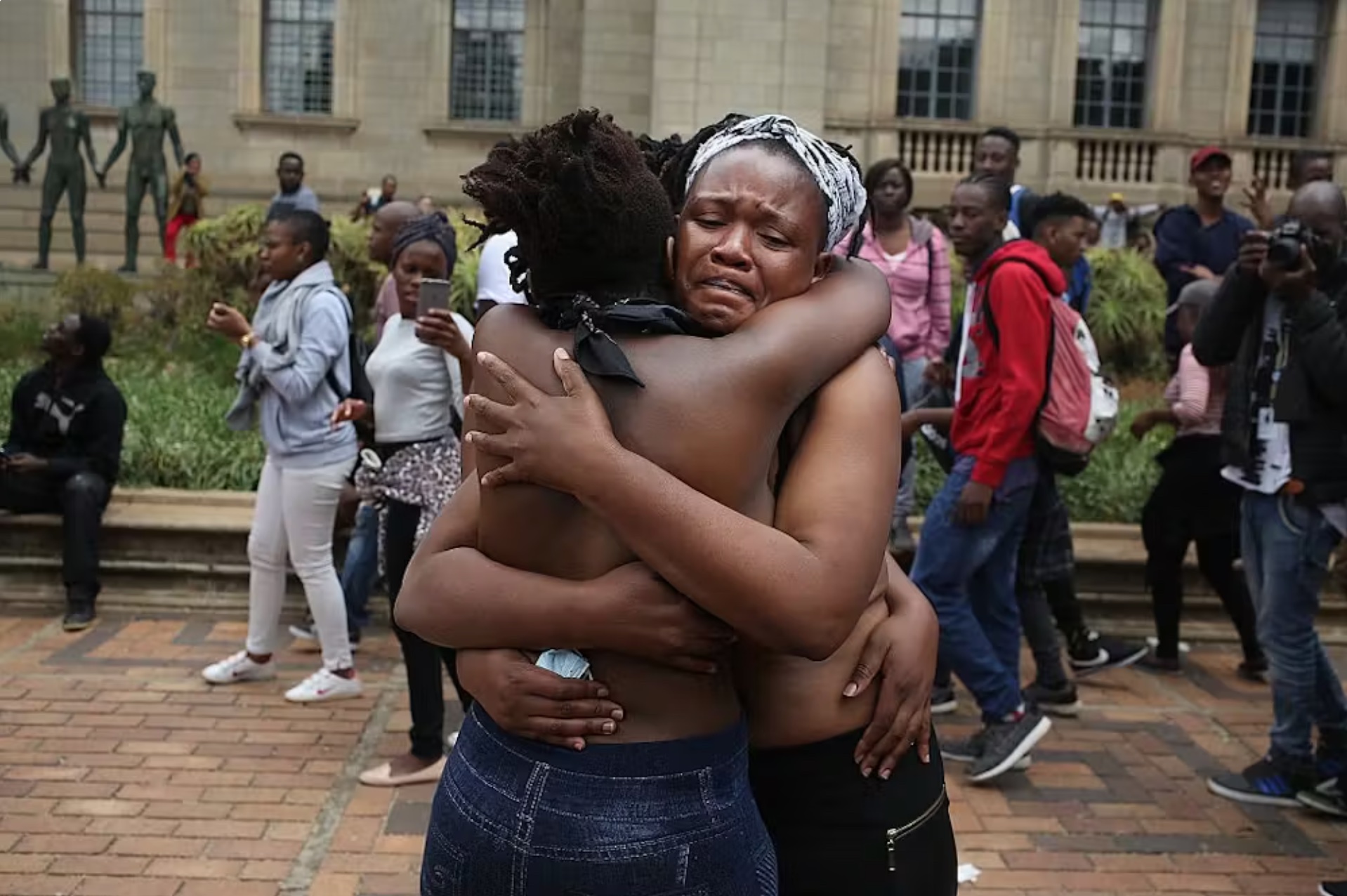 #FeesMustFall protests in South Africa in 2016.