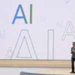 Alphabet CEO Sundar Pichai speaks at a Google I/O event in Mountain View, Calif., May 14, 2024.