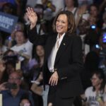 Democratic presidential nominee Vice President Kamala Harris