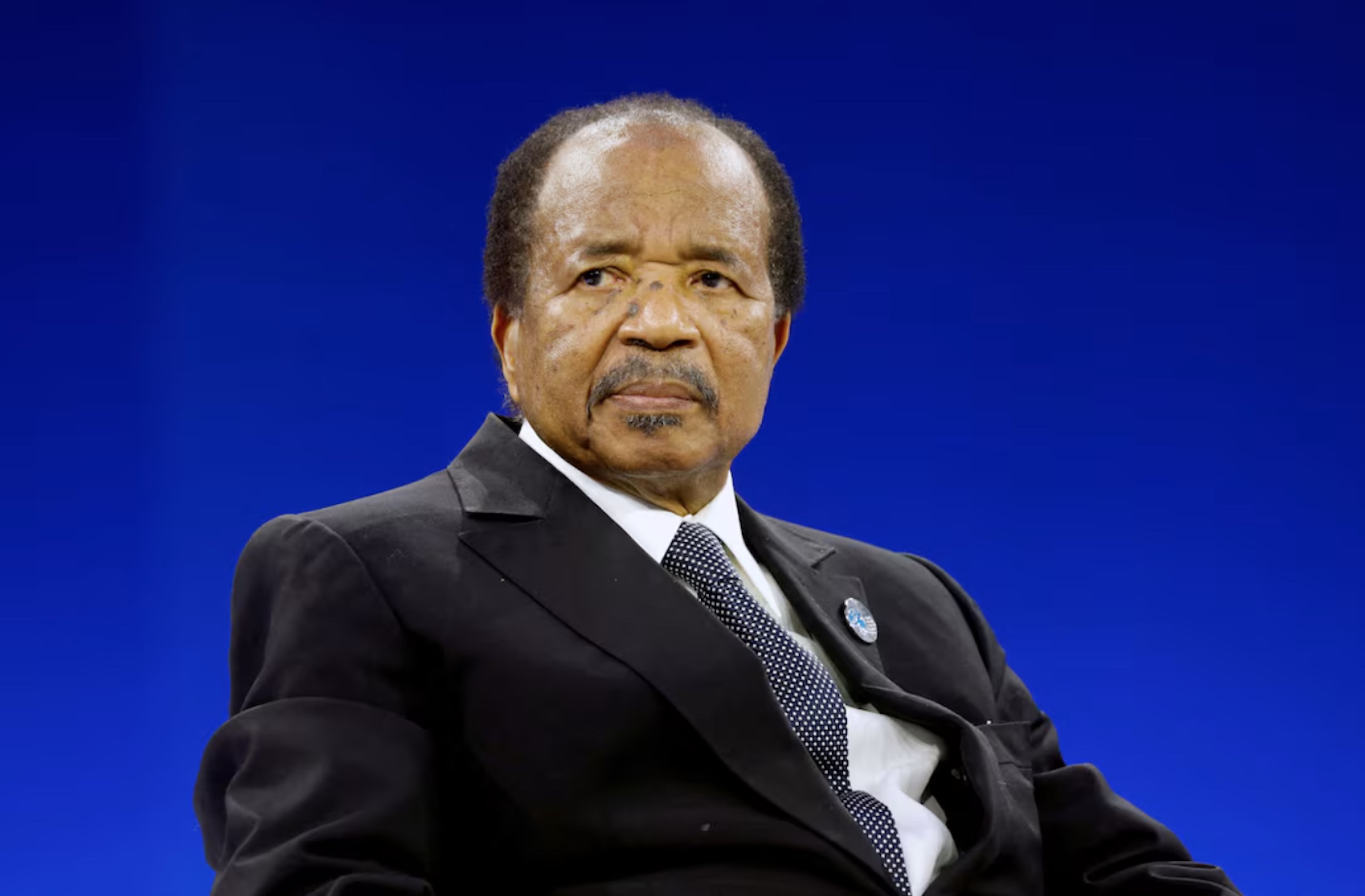 Cameroon President Paul Biya attends the Paris Peace Forum, France, November 12, 2019. 