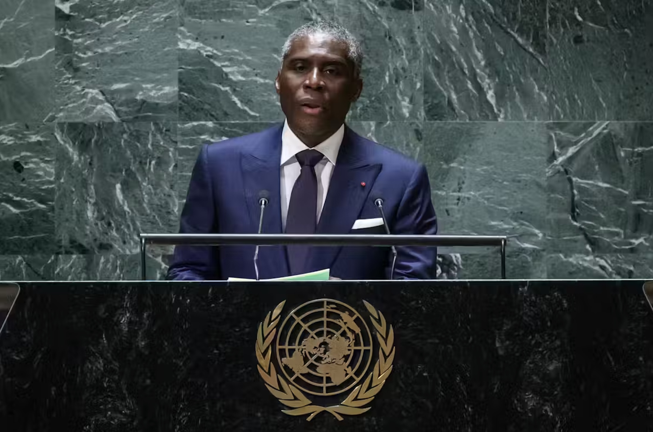 Equatorial Guinea’s Vice-President Teodoro Nguema Obiang at the UN headquarters in New York in September 2023.