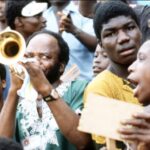 Nigerian football fans in the late 1970s.