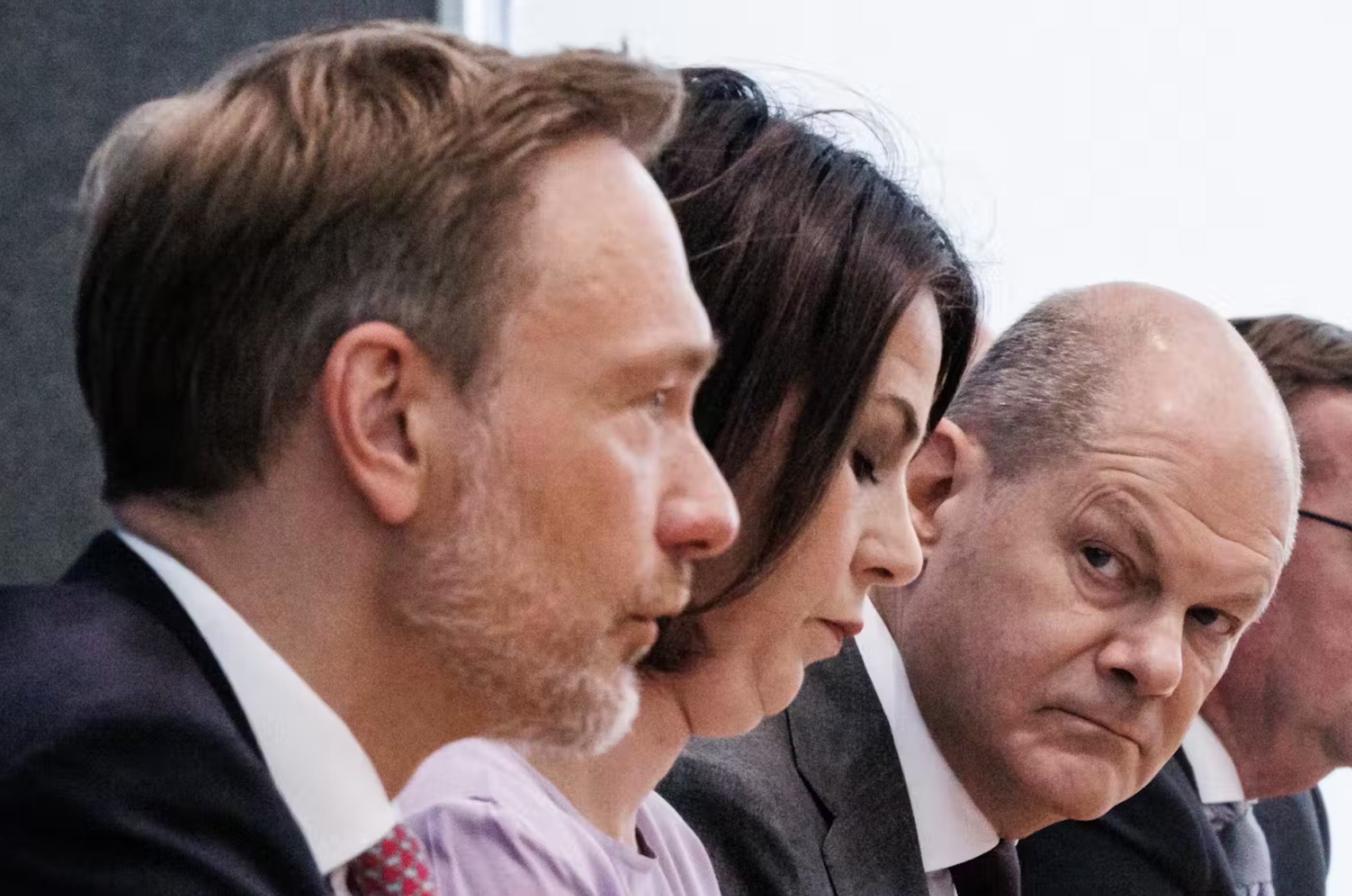 Christian Lindner and Olaf Scholz. EPA