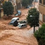 Rain and floods caused by the DANA in Valencia on 29 October 2024.