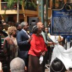 Descendants of July Perry attend a 2019 ceremony unveiling a historical marker of his lynching.