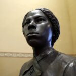 A bronze statue of abolitionist Harriet Tubman is seen at the Maryland State House, Feb. 10, 2020, in Annapolis, Md.