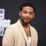 Jussie Smollett arrives at the BET Awards, June 26, 2022, in Los Angeles.