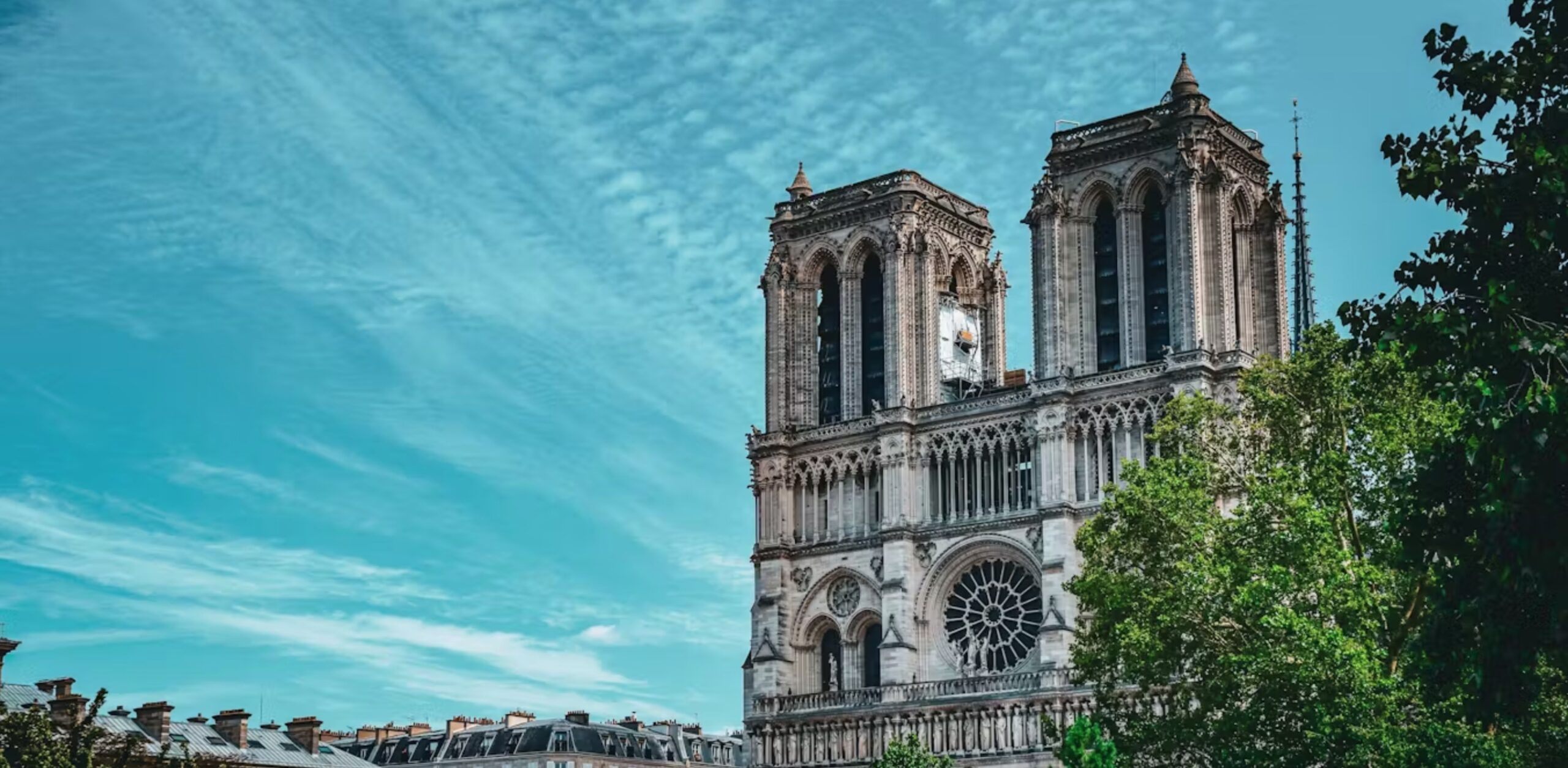 Notre-Dame cathedral was devastated by fire in 2019. 