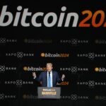 Republican presidential candidate former President Donald Trump speaks at the Bitcoin 2024 Conference Saturday, July 27, 2024, in Nashville, Tenn.