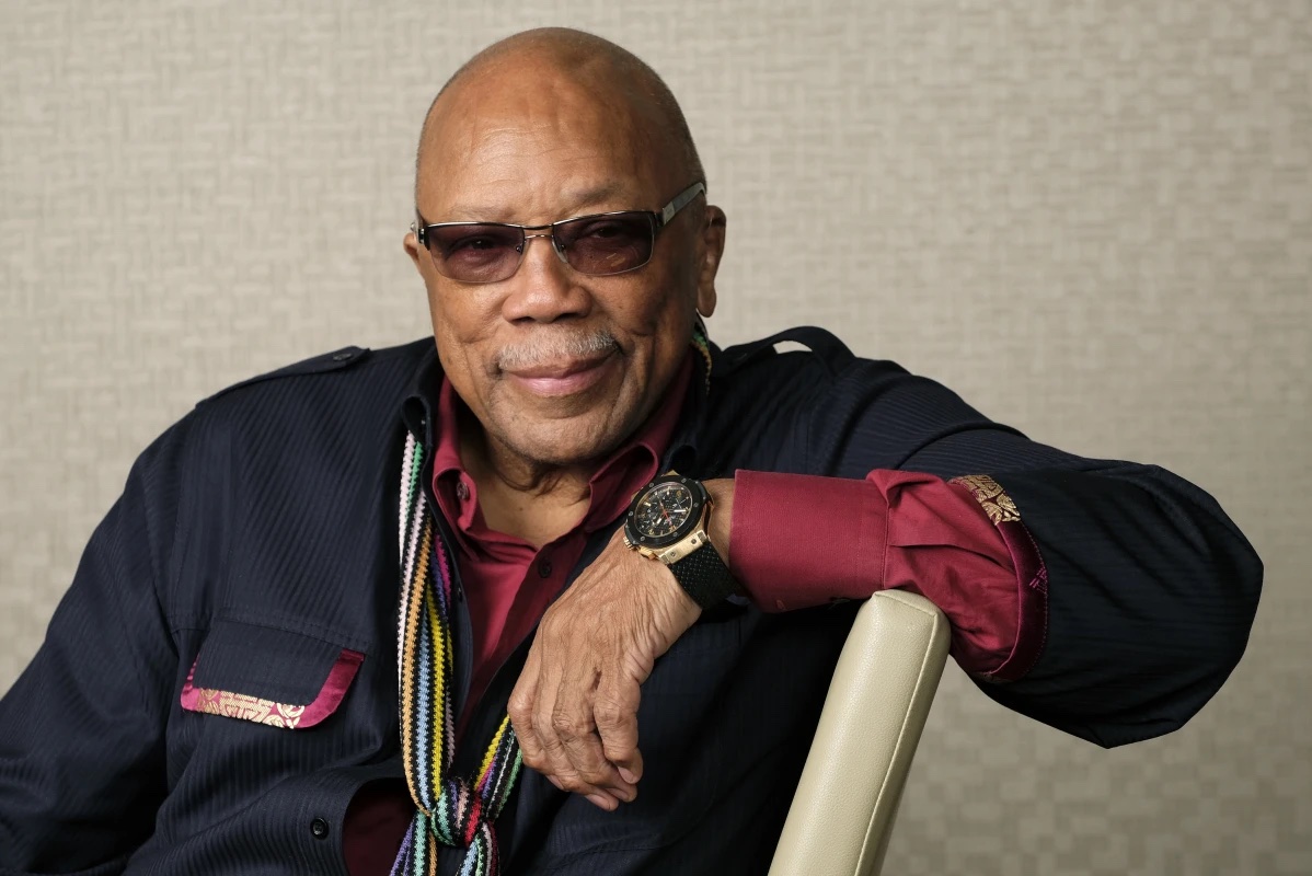 Music producer Quincy Jones poses for a portrait to promote his documentary “Quincy” during the Toronto Film Festival on Sept. 7, 2018, in Toronto. 