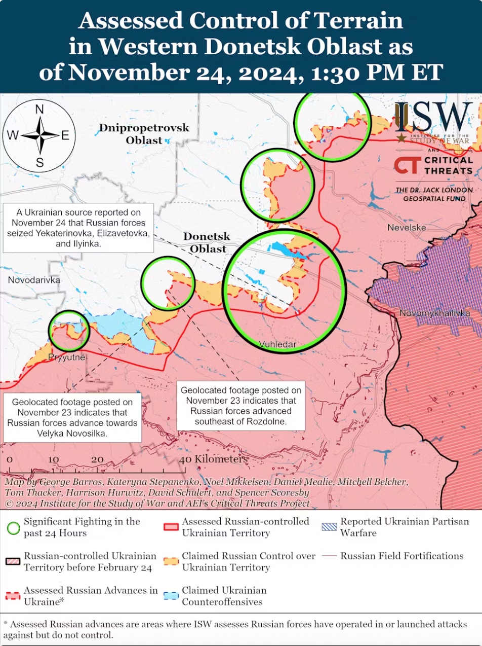 Russian advances are steadily gathering in pace in eastern Ukraine. Institute for the Study of War