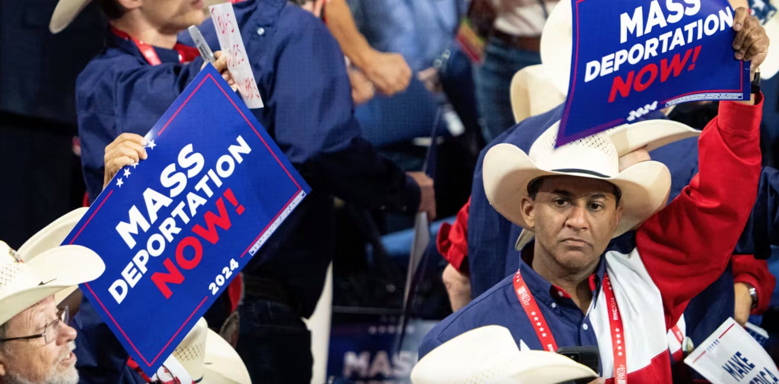 Members of the Texas delegation at the Republican National Convention in Milwaukee. 