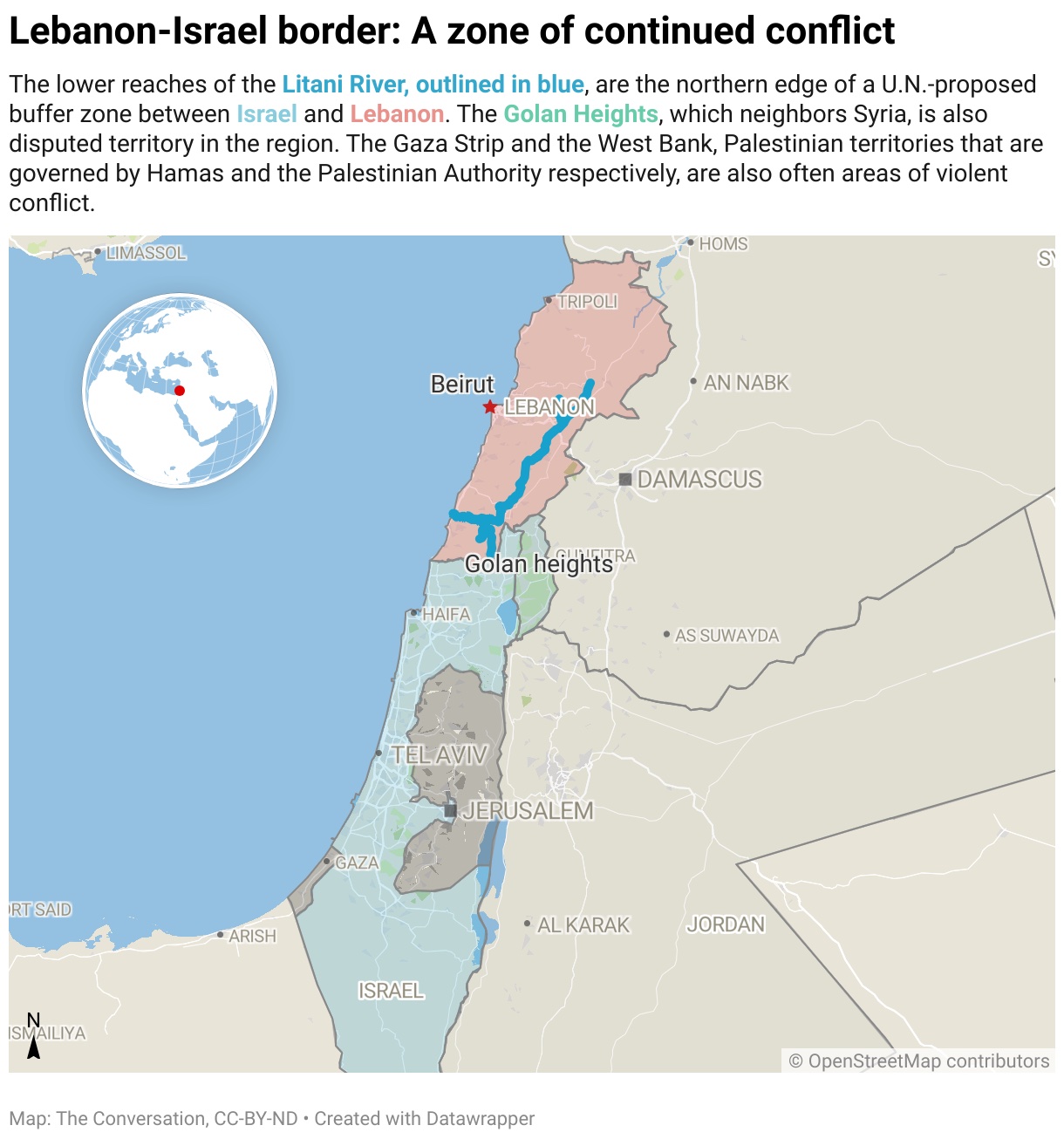 Lebanon-Israel border: A zone of continued conflict