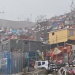 Damage caused by the Cyclone Chido, Kaweni, Mayotte, December 14, 2024.