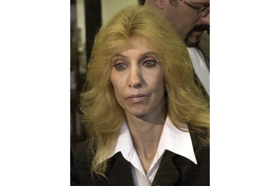 Debbie Nelson, mother of rap star Eminem, appears in Mount Clemens, Mich., on April 10, 2001.