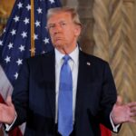 U.S. President-elect Donald Trump delivers remarks at Mar-a-Lago in Palm Beach, Florida, U.S., December 16, 2024.