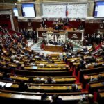 A general view shows the hemicycle as French Prime Minister Michel Barnier delivers a speech at the National Assembly in Paris, France, December 2, 2024.