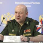 Maj. Gen. Igor Kirillov, the chief of the Russian military’s radiation, chemical and biological protection unit, attends a briefing in Kubinka Patriot park, outside Moscow, Russia, on June 22, 2018.